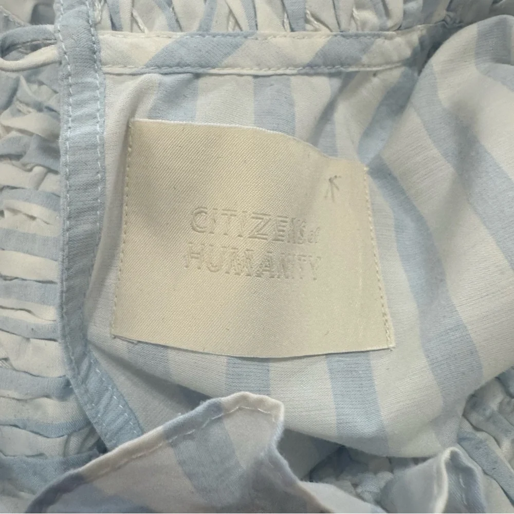 NWOT CITIZENS OF HUMANITY Vittoria Blouse in Sea Stripe - Picture 7 of 7